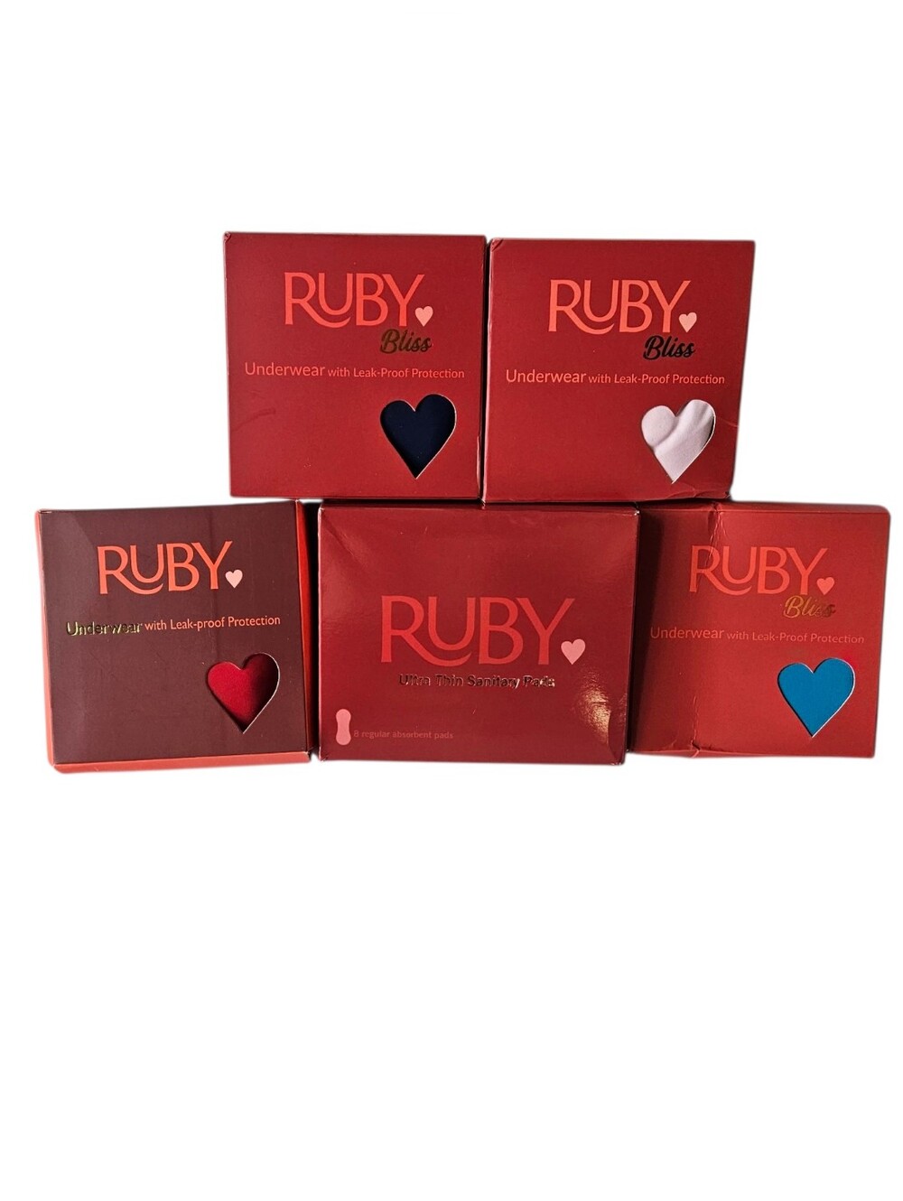 NIB Ruby Love Teen Period Underwear Hipster Bundle | 4 pc